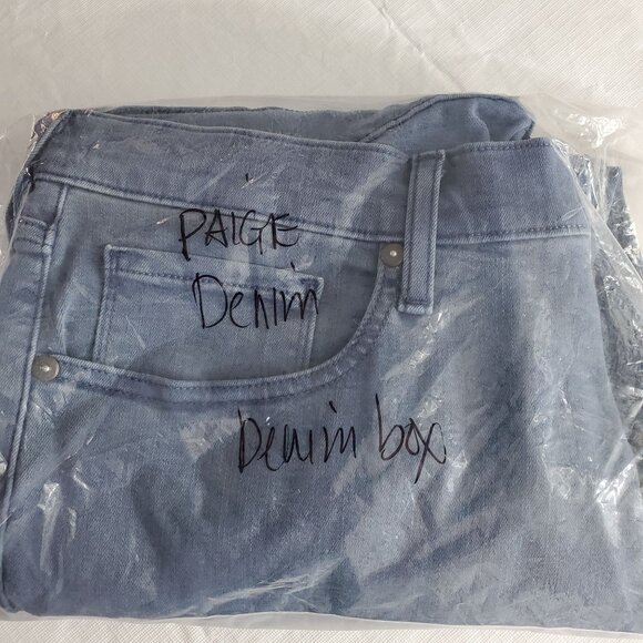 Paige Men's Blue Federal Straight Leg Jeans Slim Fit Denim Stretch Size 33 - Picture 14 of 14